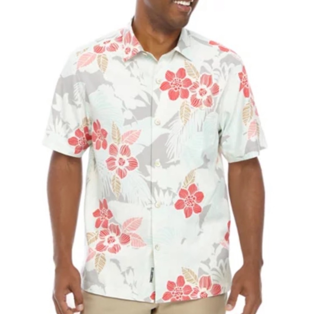 NWT-Tommy Bahama botanical button down shirt